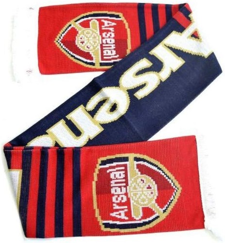 Arsenal crest stripe scarf - arsenal,